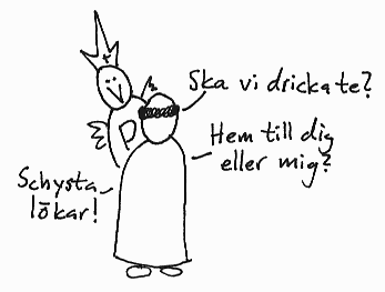 Påven stöter på en raggmunk.